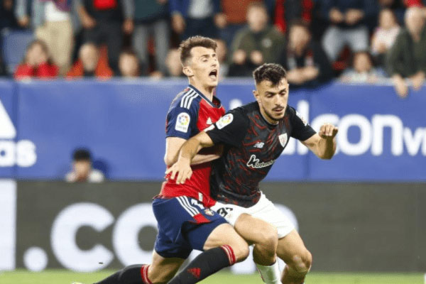 西甲第36轮奥萨苏纳vs毕尔巴鄂竞技 奥萨苏纳2-0胜出