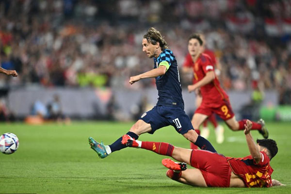 克罗地亚不敌西班牙，屈居2023欧国联亚军