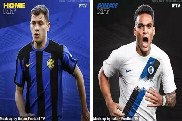 国际米兰2023-24赛季球衣曝光：活力四溢的设计引发球迷期待