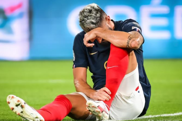 法国欧洲杯预选赛吉鲁受伤令AC米兰球迷担忧