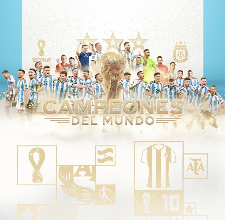 去年的今天：梅西助阿根廷逆袭法国夺得2022卡塔尔世界杯