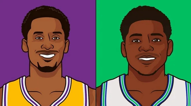 科比-布莱恩特与安东尼-爱德华兹第四个赛季数据对比