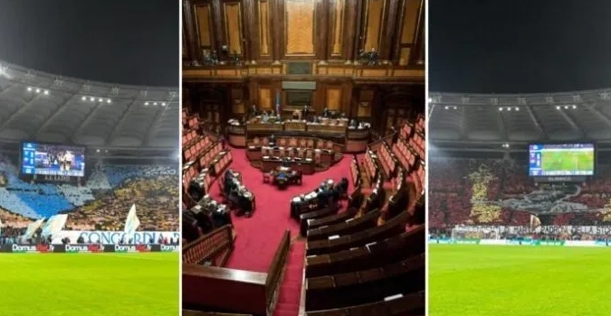 罗马德比风波：意大利议会会议突陷暂停波澜
