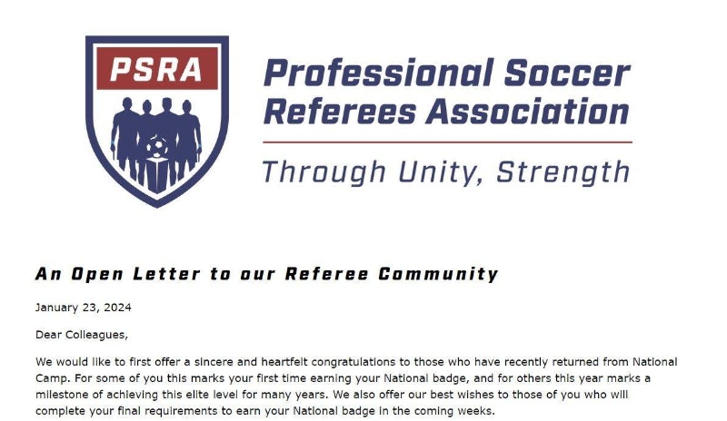 美国职业足球大联盟裁判工会表决决定罢工