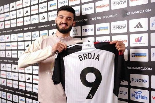 切尔西前锋布罗亚被富勒姆租借加盟至本赛季结束