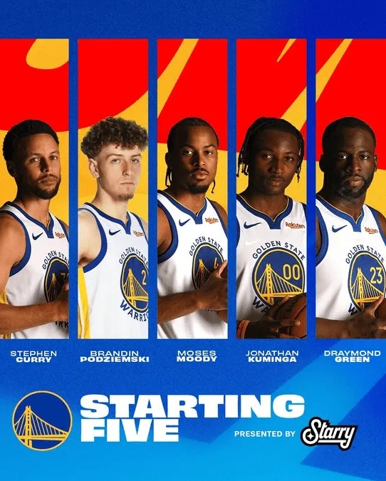 库里领军！勇士公布阵容迎战尼克斯