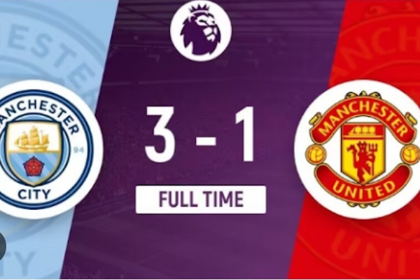 英超风云再起：曼城3-1逆转曼联