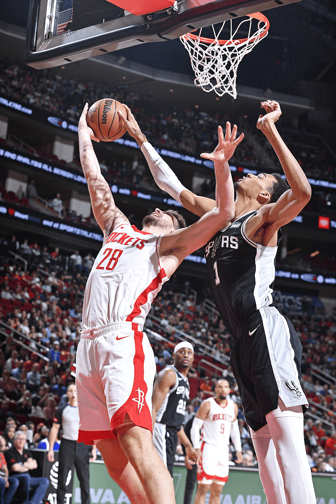 火箭击败马刺文班亚马再现惊人盖帽统计