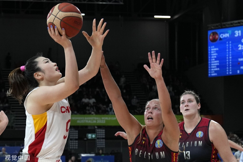 [女篮世界杯]中国女篮81-55比利时（三战全胜!中国女篮74-62比利时,小组第一晋级八强）
