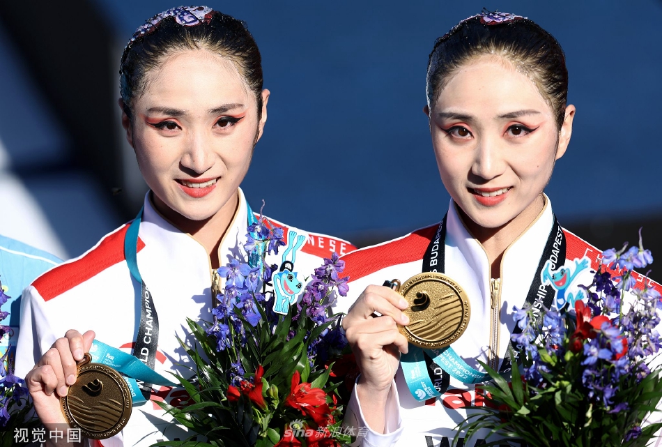 王柳懿/王芊懿夺得世锦赛花游双人技术冠军（王柳懿花样游泳）