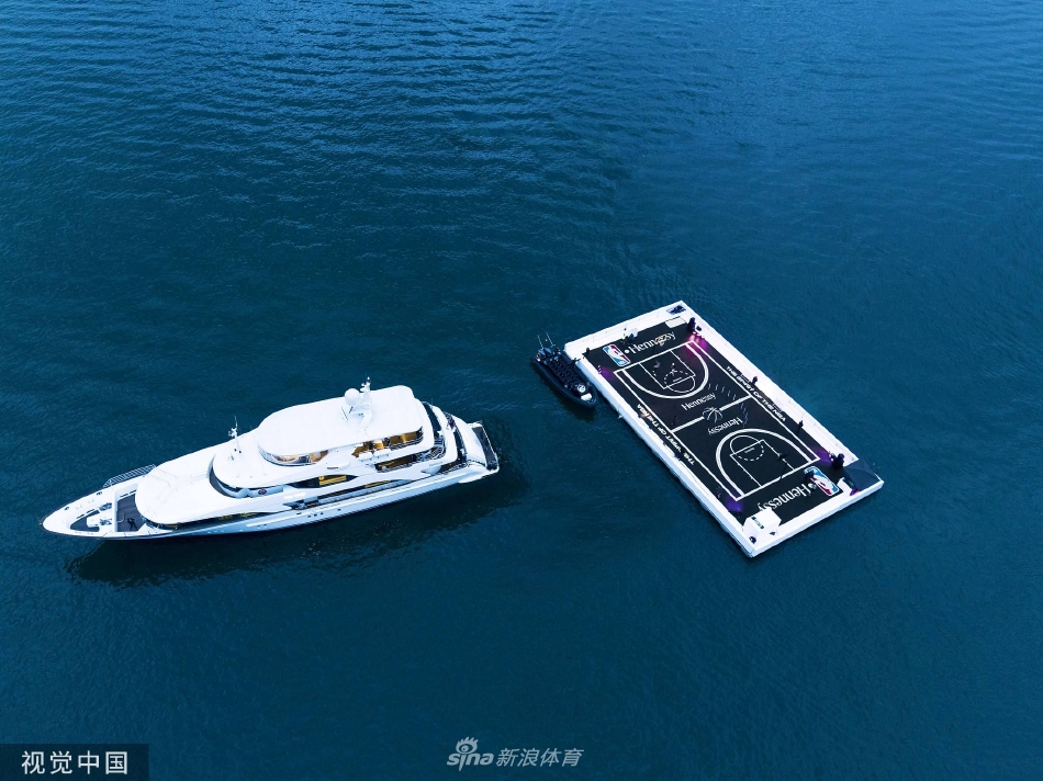 NBA同品牌商打造海上篮球场