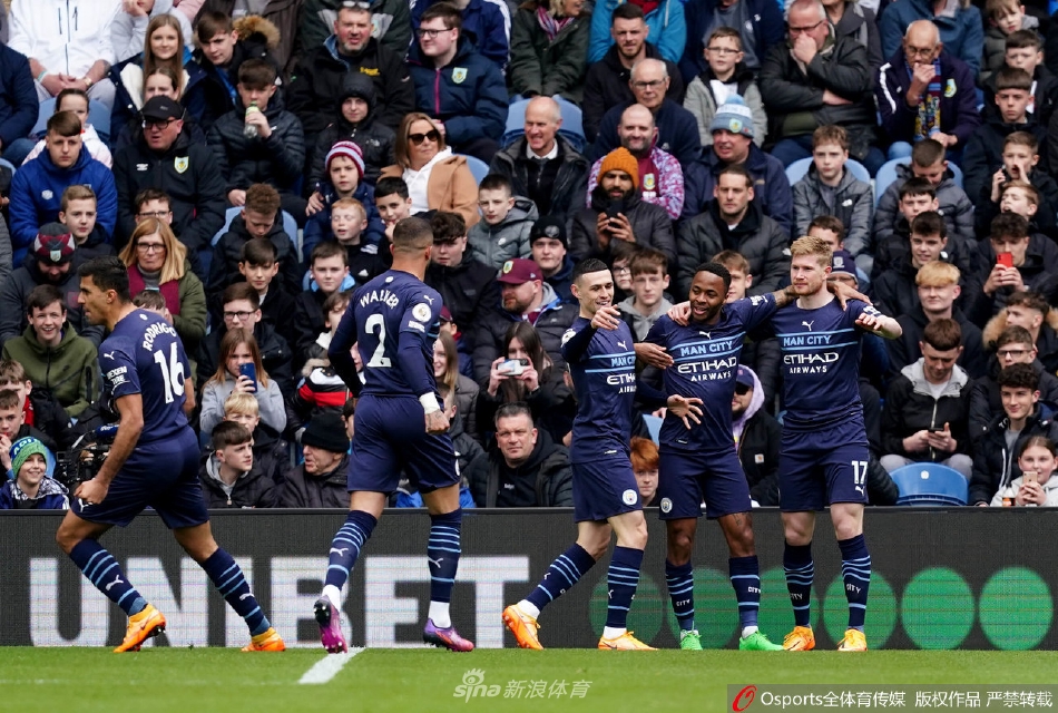 [英超]伯恩利0：2负曼城 斯特林助攻双响德布劳内京多安建功（英超伯恩利对曼城比赛比分预测）