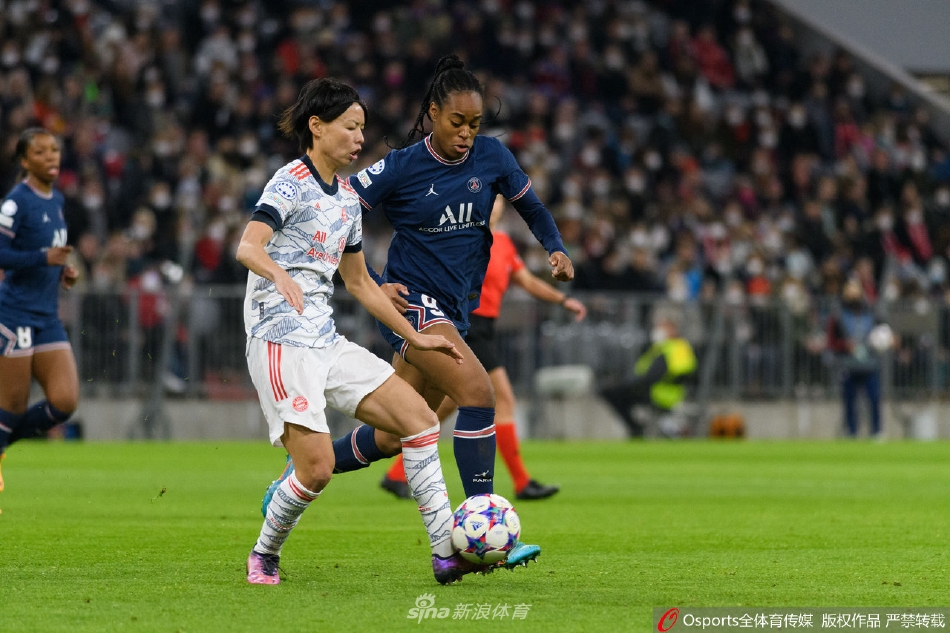 [女足欧冠]拜仁1：2负巴黎