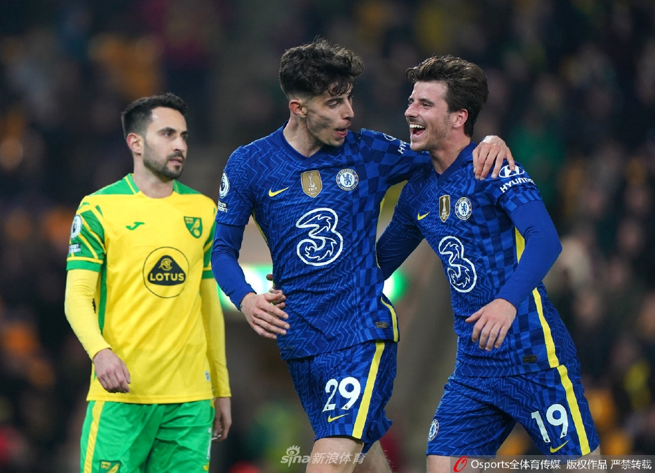 [英超]切尔西3-1诺维奇 哈弗茨进球（英超:切尔西7-0诺维奇 芒特戴帽）
