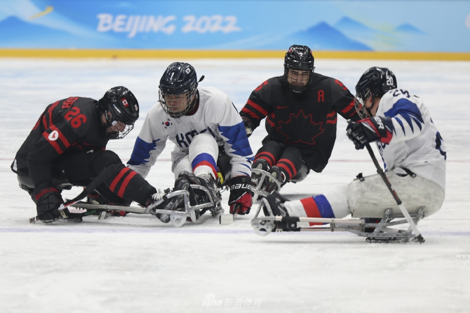 冬残奥会冰球：加拿大VS韩国（加拿大冰球比赛视频）