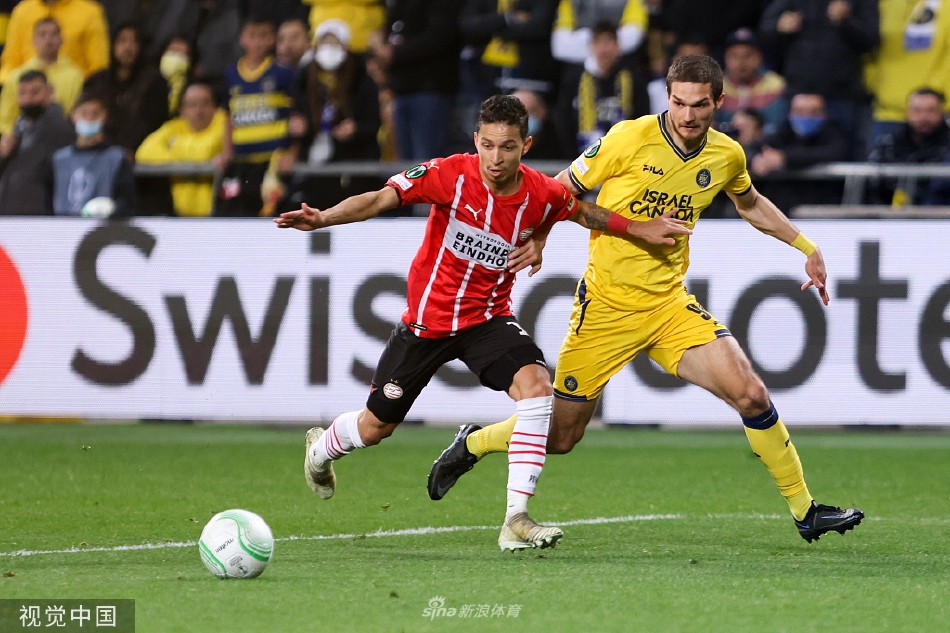 [欧协联]特拉维夫马卡比1-1埃因霍温（特拉维夫马卡比vs艾拉斯克特）