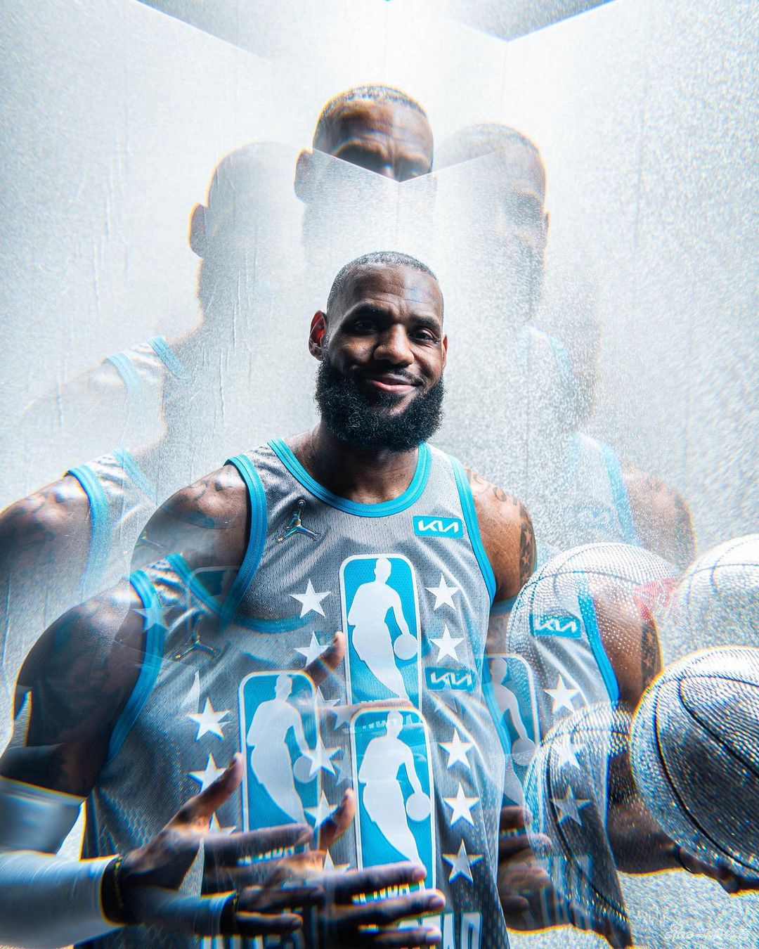 詹姆斯库里领衔NBA全明星个人写真(詹姆斯库里全明星赛)