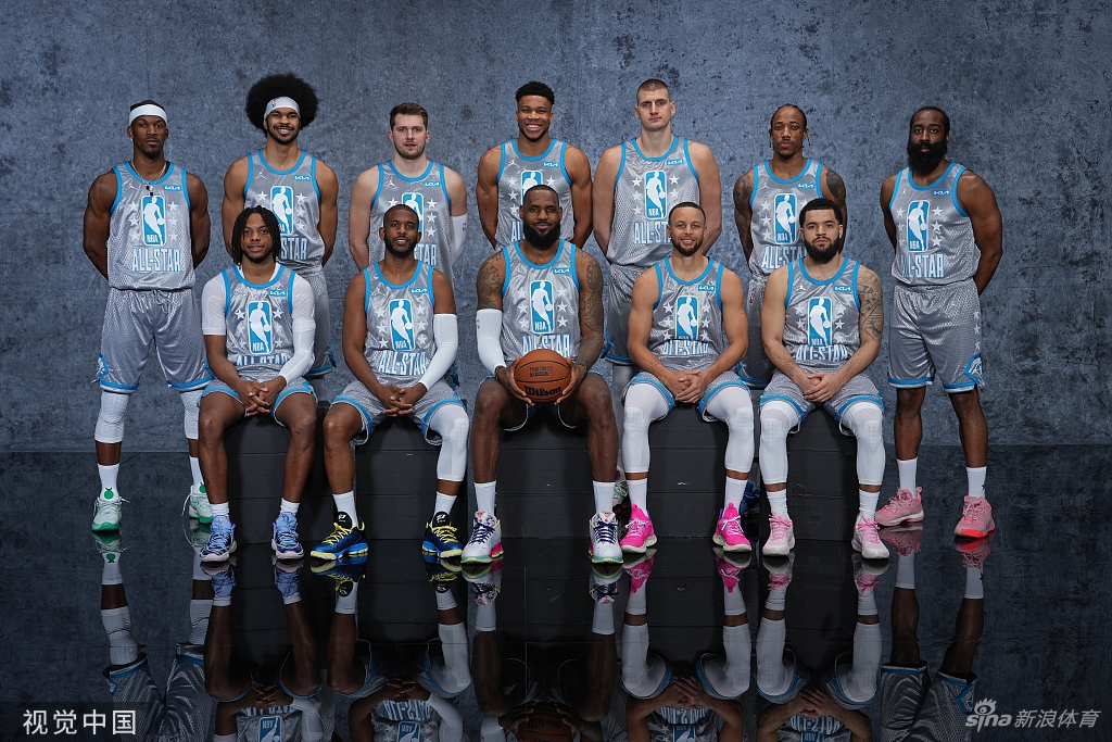 詹姆斯领衔全明星拍摄写真(詹姆斯全明星视频)