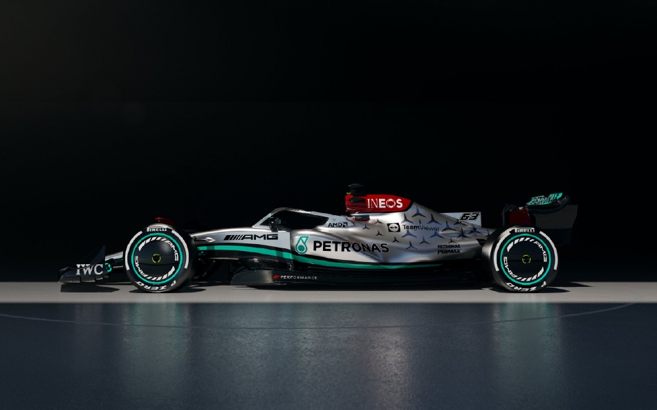 图集-梅赛德斯发布F1新车W13（梅赛德斯f12021新车）