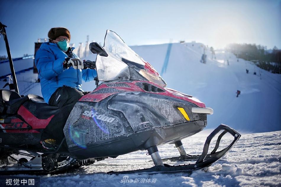 张家口赛区云顶滑雪公园进行赛前准备工作（张家口云顶滑雪场官网）