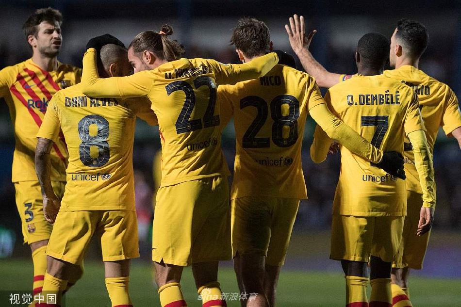 [国王杯]利纳雷斯1-2巴萨 登贝莱破门（利纳雷斯比赛视频）