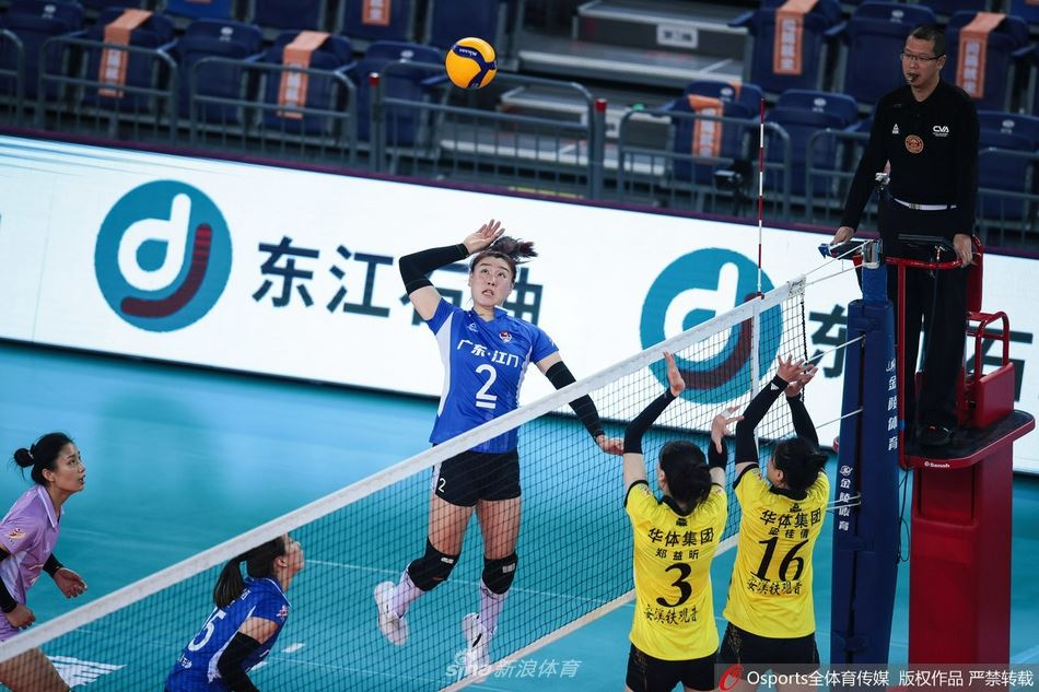 [女排超级联赛]广东江门华体女排3：1胜福建安溪铁观音女排