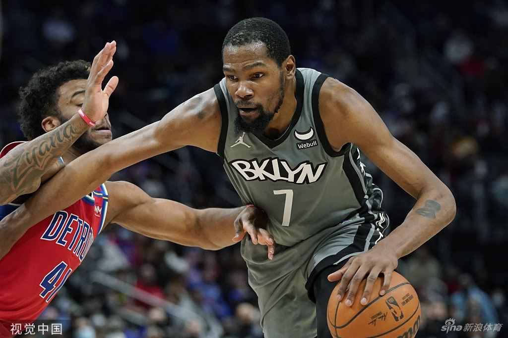 [NBA]篮网116-104活塞 杜兰特豪取51分（2021篮网杜兰特）