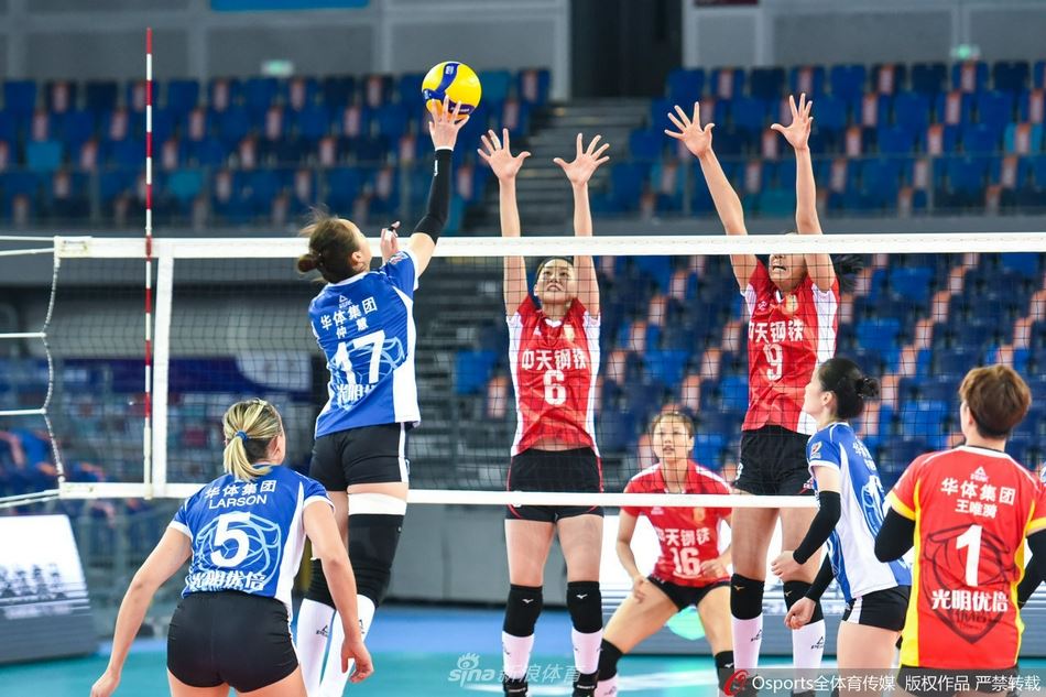 [女排超级联赛]江苏中天钢铁女排3：0胜上海光明优倍女排