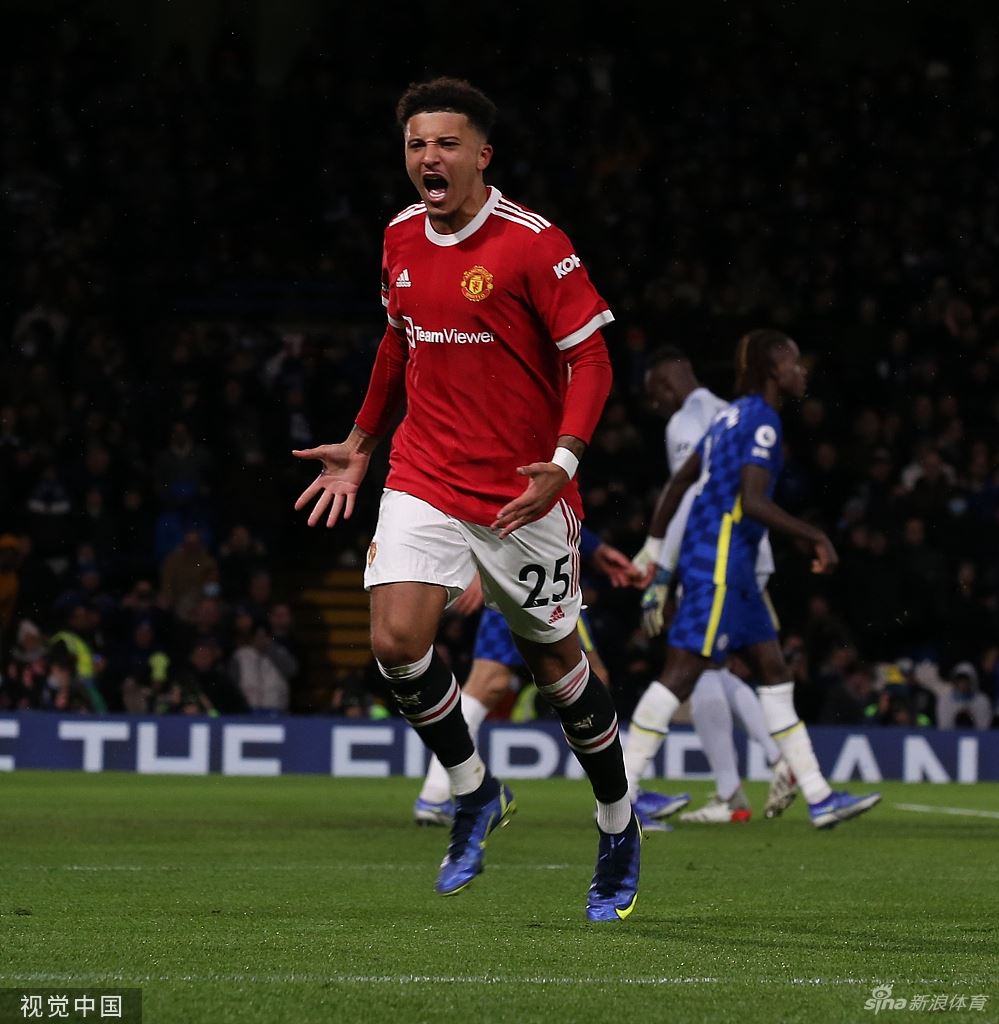 [英超]切尔西1-1曼联 桑乔若日尼奥进球（切尔西:曼联）