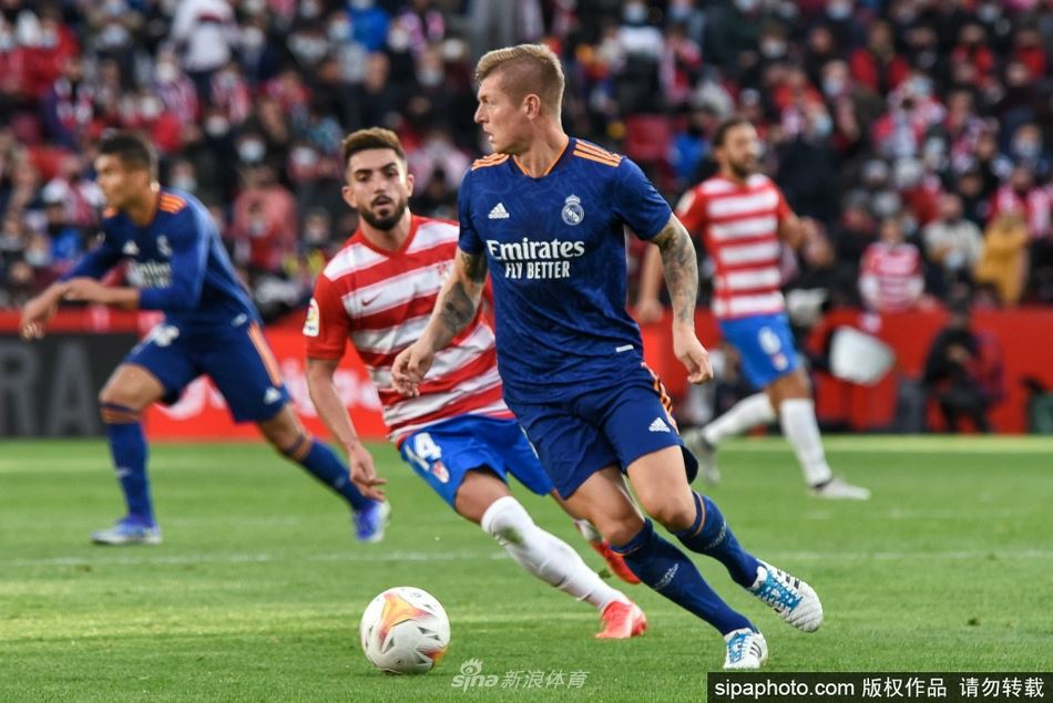 自加盟皇马以来克罗斯联赛共送出57次助攻 同期西甲第4多