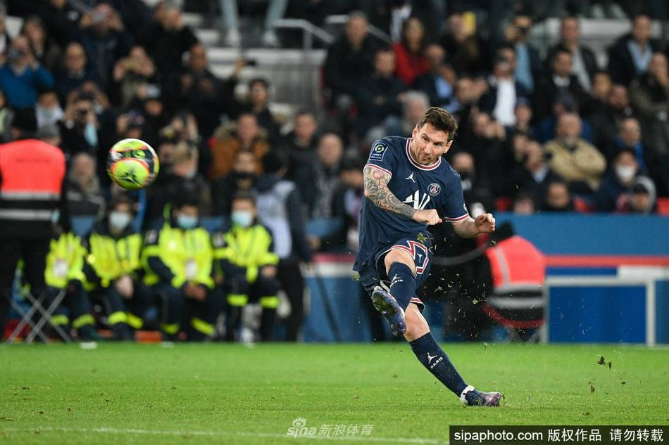 梅西出战法甲联赛与国家队次数一样多