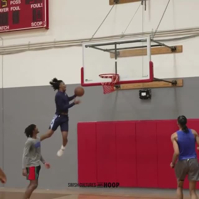 (莫兰特空砍)这是起飞了啊!莫兰特训练中超筐空接暴扣