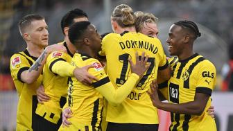 德甲-多点开花阿莱处子球 多特5-1十人弗赖堡迎来4连胜（多特vs弗赖堡）