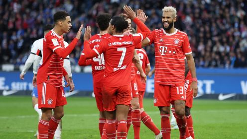 德甲-舒波莫廷双响格穆西亚拉破门戴维斯伤退 拜仁3-2柏林赫塔（拜仁买舒波莫廷）