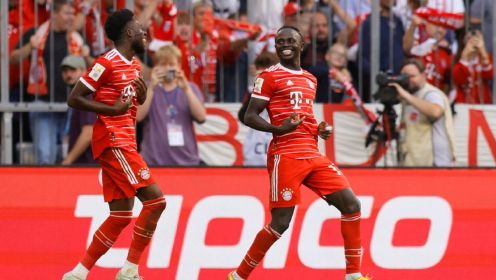 德甲-舒波-莫廷连续5场破门马内一射两传 拜仁6-2美因茨暂登顶（拜仁买舒波莫廷）