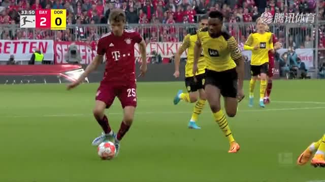 德甲-莱万破门格纳布里凌空斩 拜仁3-1多特完成十连冠伟业（德超杯:莱万梅开二度 拜仁3-1多特夺冠）