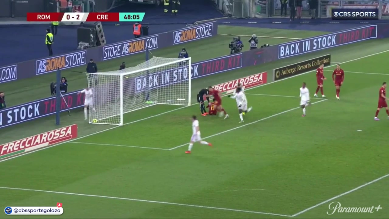 罗马两球落后!切利克门前解围不及自摆乌龙!(罗马3:0切尔西)