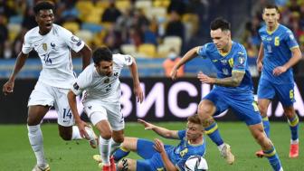 世预赛-马夏尔失良机+救主迪亚比中柱 法国1-1乌克兰两连平（马夏尔 国际米兰）