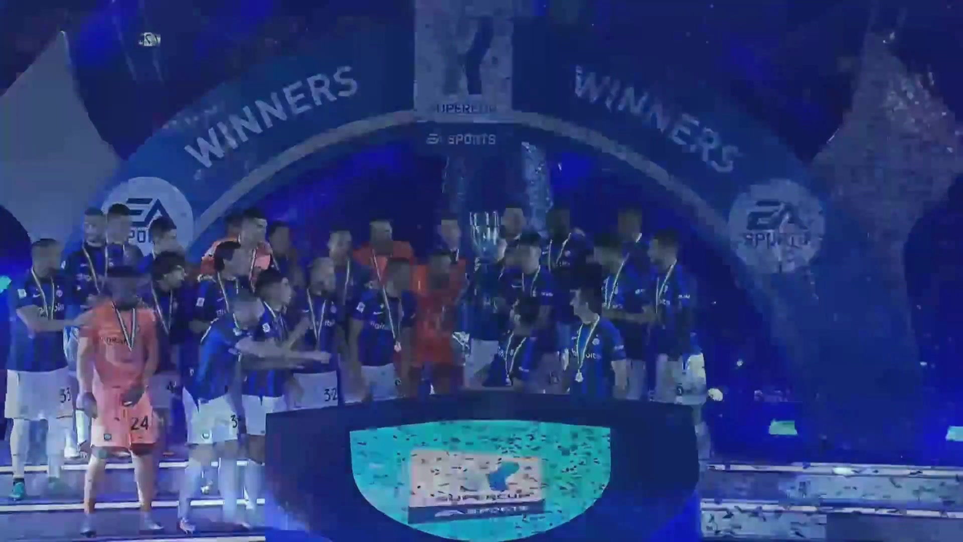 【集锦】意超杯-劳塔罗破门迪马尔科哲科建功 国米3-0AC米兰夺冠（国际米兰队员迪马尔科）