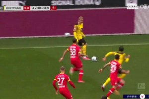 德甲-哈兰德双响罗伊斯任意球建功 多特3-1勒沃库森获季军（多特球星哈兰德）
