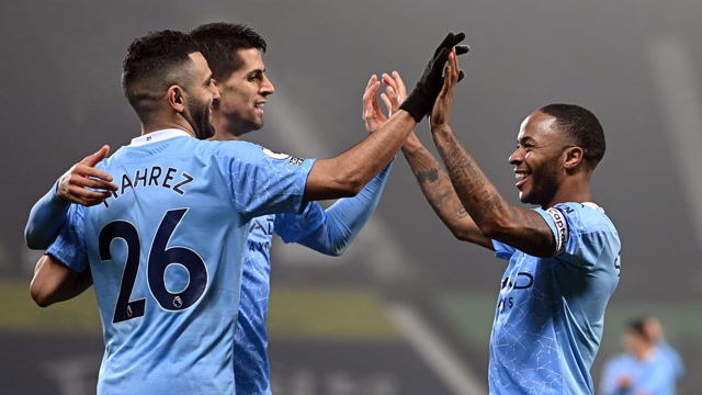 英超-京多安双响马赫雷斯传射 曼城5-0西布朗7连胜登顶(曼城球员京多安)