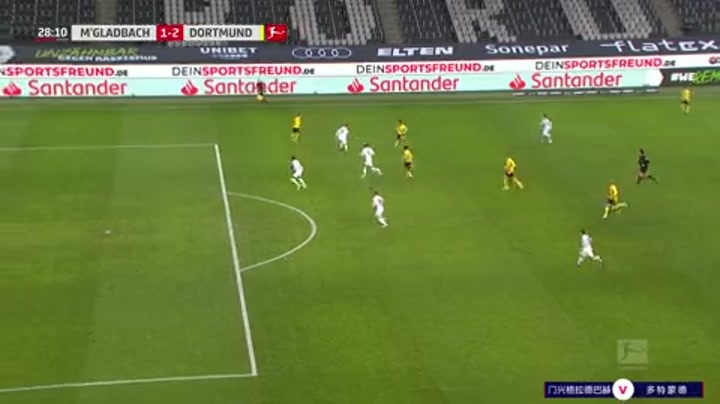 德甲-哈兰德双响桑乔两助难救主 多特客场2-4门兴联赛两连败（多特球星哈兰德）