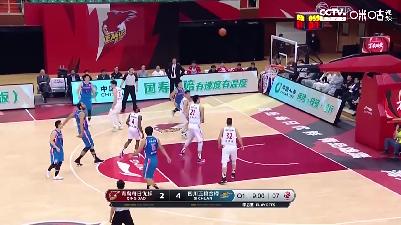 （cba青岛队的刘传兴身高是多少）【集锦】刘传兴20+13 张骋宇17分 韩硕15+9 青岛险胜四川晋级8强