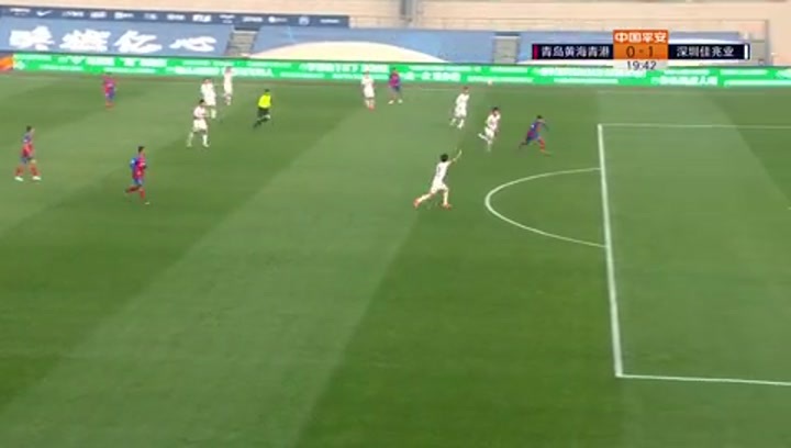 排位赛-普雷西亚多破门王永珀世界波 深足2-0黄海
