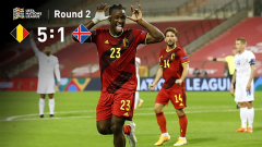 欧国联-巴舒亚伊双响默滕斯建功 比利时5-1冰岛两连胜领跑（比利时21号巴舒亚伊）