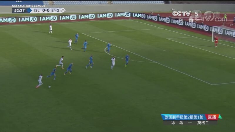 欧国联-斯特林点球绝杀比亚纳松补时失点 英格兰1-0冰岛（斯特林争议点球）