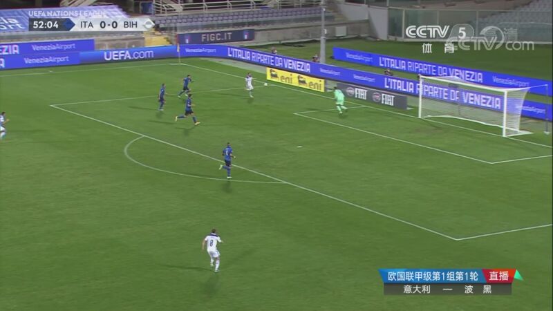 欧国联-哲科建功森西铲射破门 意大利1-1战平波黑（欧国联 意大利 波黑）