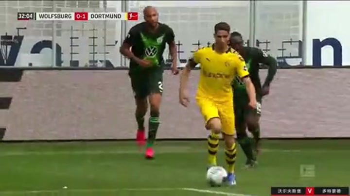 德甲-阿什拉夫破门桑乔献助攻 多特2-0狼堡取六连胜（阿什拉夫在多特几号）