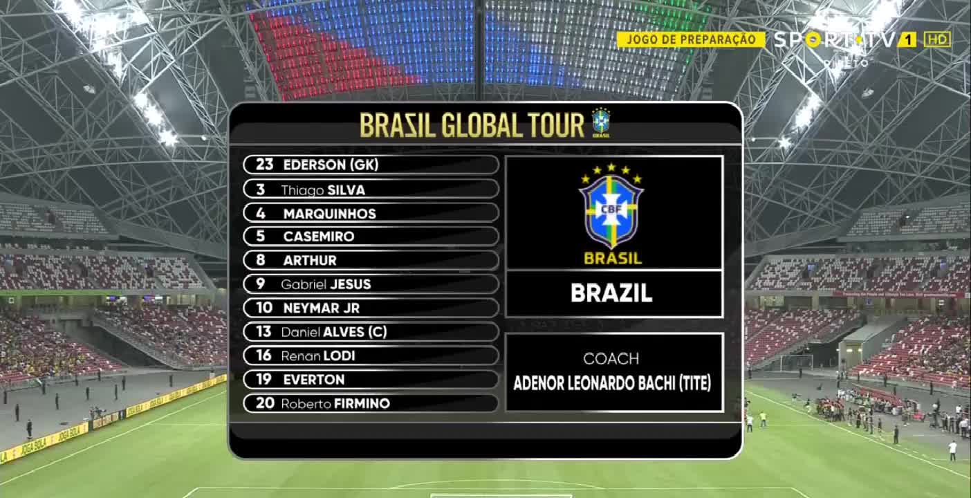 热身赛-内马尔12分钟被换下卡塞米罗扳平 巴西1-1尼日利亚（内马尔在巴塞罗那的比赛）