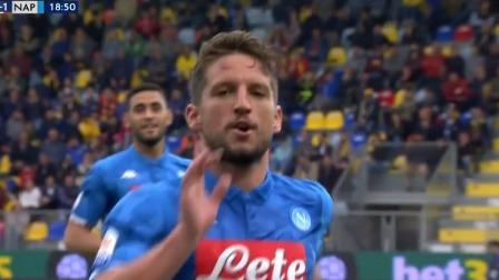 意甲-默滕斯圆月弯刀尤尼斯破门 那不勒斯2-0弗洛西诺内